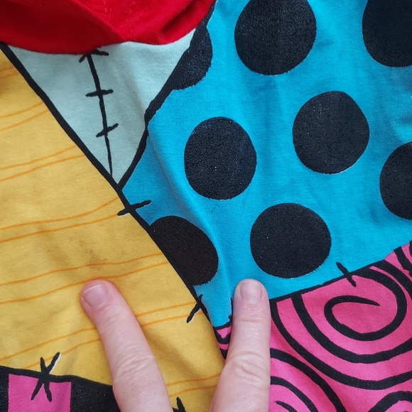 Disney Sally Hooded Halloween Costume with Patchwork Design Youth 7/8 - Picture 5 of 5